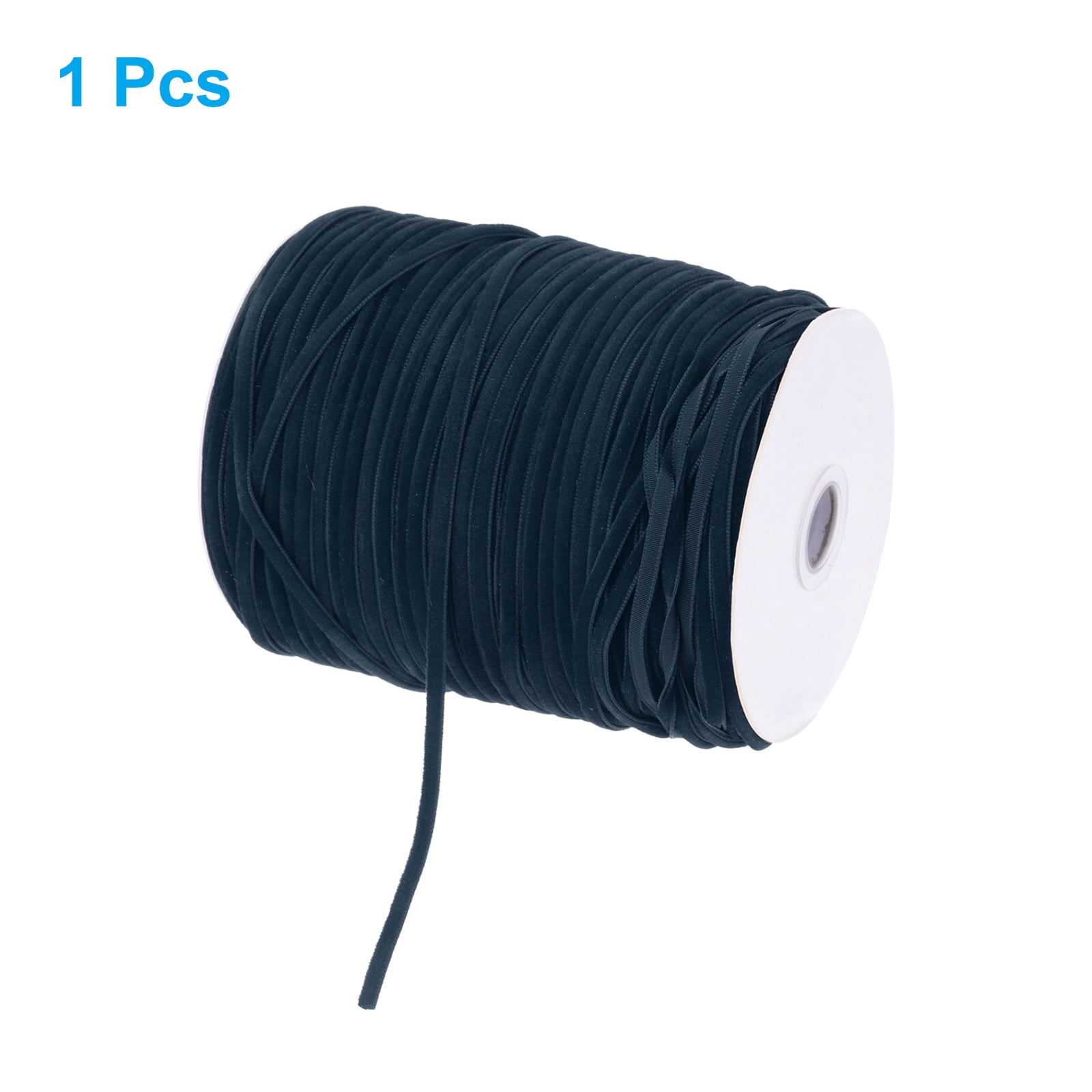 Uxcell Velvet Ribbon Gift Wrapping 200 Yard x 1/8 Inch Navy Blue Single Face Velvet Ribbon Roll for DIY Bouquets Wedding