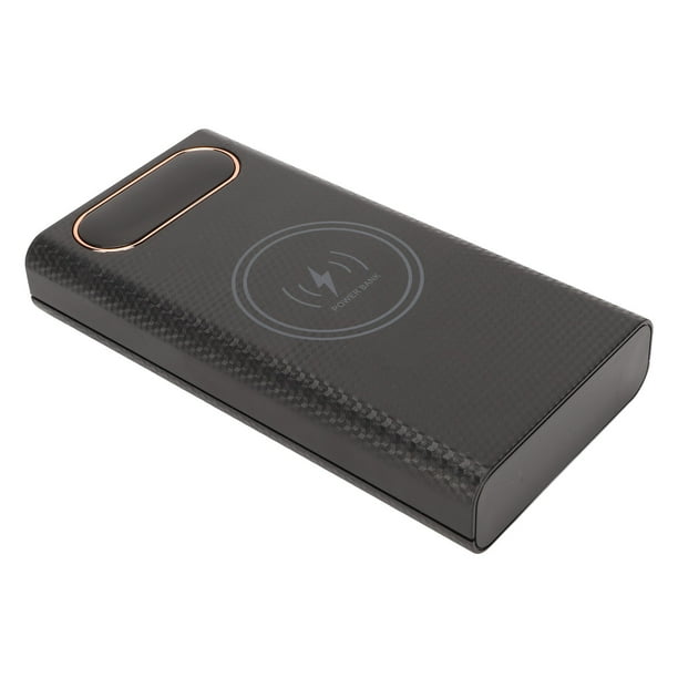 Power 6x21700 Cargador Caja De Batería Kit De Caja De Banco De Energía Sin Soldadura Estuche De Cargador De Batería DIY Con Carga Rápida De 22,5 W Carga Inalámbrica De 15 W