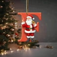 thumbnail image 6 of dajkiuy Christmas Round 26 Initial Letter Hanging Ornament - Personalized Acrylic 26 Letter Christmas Tree Ornament Pendant - Ideal Xmas Gifts for Family, Friend, Loved(F), 6 of 6