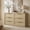 Light Oak, variant on Vintagearth 6 Drawer Dresser for Bedroom, FSC‑Certified 1.18" Thick Wooden Curved Edge Chest of Drawers with Natural Rattan Drawer, Natural Oak
