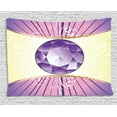 thumbnail image 1 of Amethyst Tapestry, Luxury Jewellery Amethyst Gemstone Design as Expensive Cut Stone Diamond Print, Wall Hanging for Bedroom Living Room Dorm Decor, 60W X 40L Inches, Multicolor, by Ambesonne, 1 of 2