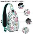 thumbnail image 2 of Crossbody Sling Backpack for Women Men Seashell Shells Summer Nautical Sea Ocean Shoulder Sling Crossbody Casual Chest Bag for Travel Sports Running Hiking, 2 of 6