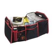 Home Basics Heavy Duty Foldable Car Trunk Storage Organizer Bag with Cooler
