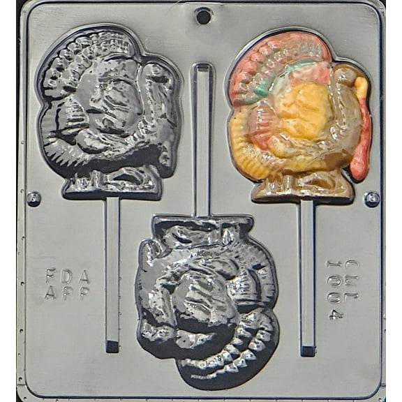 1004 Turkey Lollipop Chocolate Candy Mold