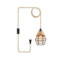 thumbnail image 2 of Outdor Farmhouse Pendant Light Handwoven Dome Shade Chandelier With Natural Rope Detail Adjustable Hanging Light Fixture For Kitchen Island Dining Room Bulb Not Included, 2 of 6