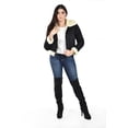 thumbnail image 5 of Chamarra tipo aviador con borrega Roman Fashion /Juvenil, 7524 (Negro) negro EG, 5 of 5