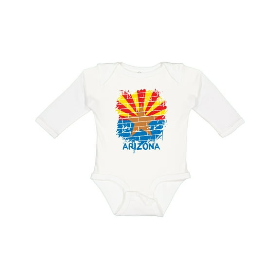 Inktastic Graffiti Arizona State Flag Boys or Girls Long Sleeve Baby Bodysuit