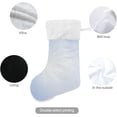 thumbnail image 3 of Coolnut 17.7 Inch Christmas Stockings, 2 PCS Light Blue Presonalized Large Stocking Sock for Family Holiday Xmas Party Decorations, 3 of 7