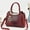 red, variant on Chic small ladies' handbags - 2025 autumn and winter fashion shoulder bags and crossbody bags, solid color, synthetic leather, zipper closure, casual style, multi-functional handbags