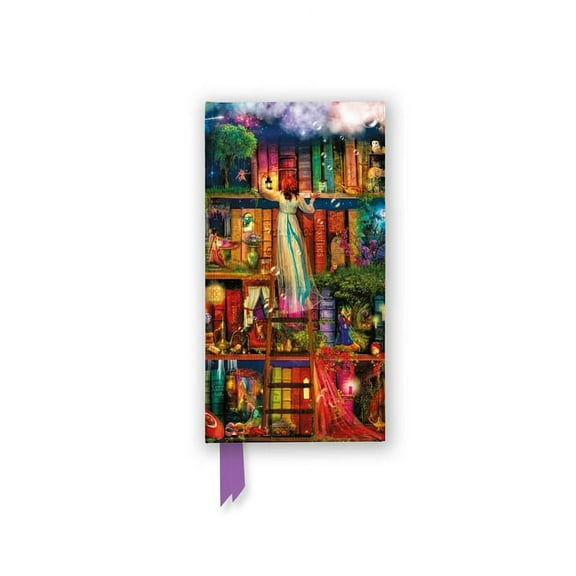 Flame Tree Slimline Journals Aimee Stewart: Treasure Hunt Bookshelves (Foiled Slimline Journal), (Hardcover)