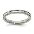 thumbnail image 1 of Gray Titanium Men's Concave 3mm Ring Comfort-Fit Band Size 5, 1 of 4