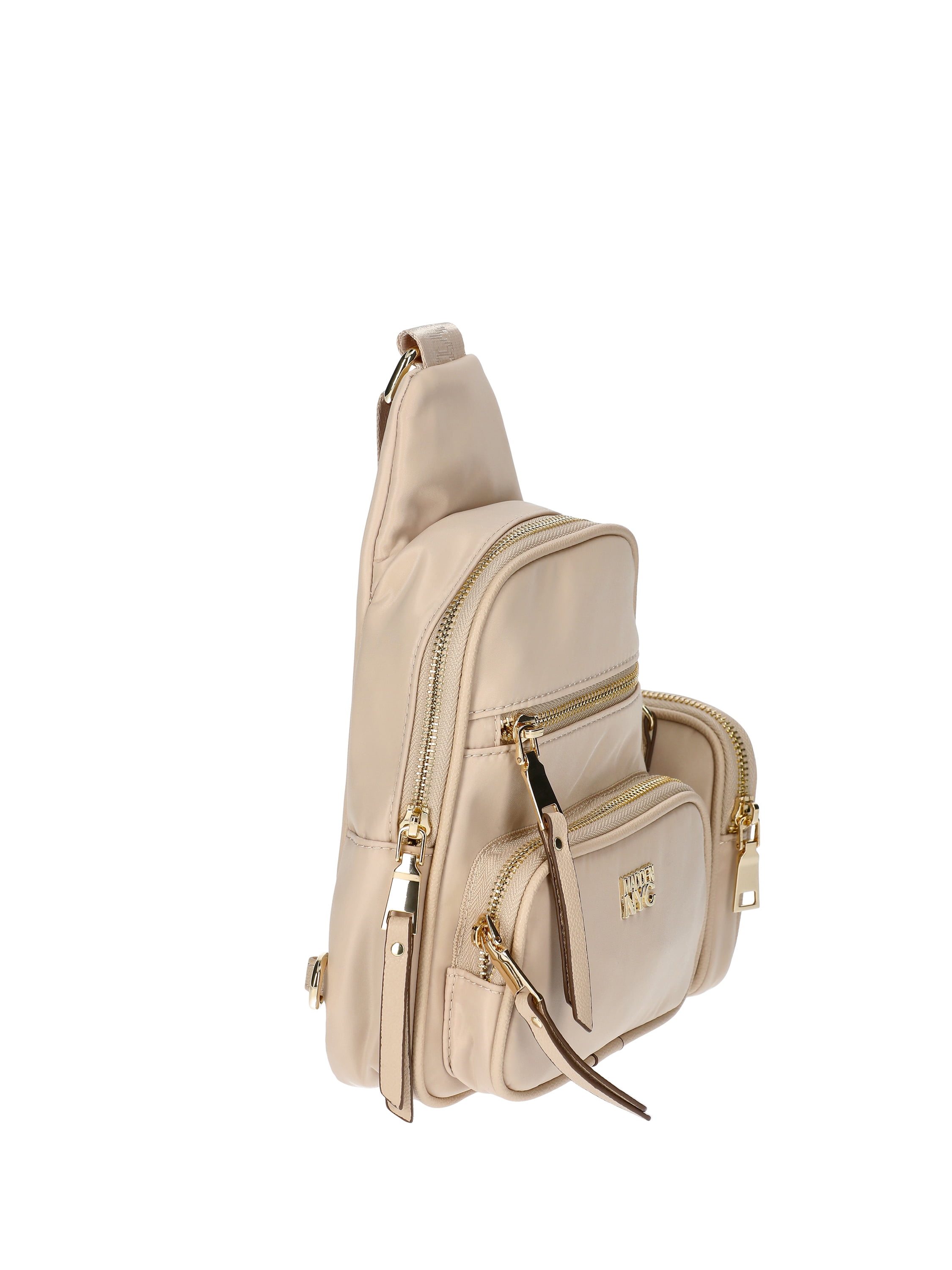 Madden NYC Women's Nylon Sling Bag, Khaki