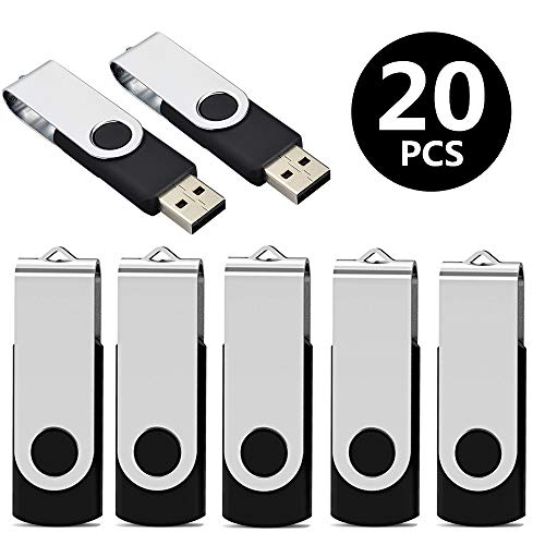 Aiibe 32GB USB Stick Bulk USB Flash Drive 32GB 20 Pack USB 2.0 Thumb Drive Memory Sticks USB