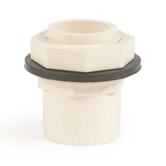 Camco 11366 24 in. I.D. Plastic Drain Pan with CPVC Fitting Black