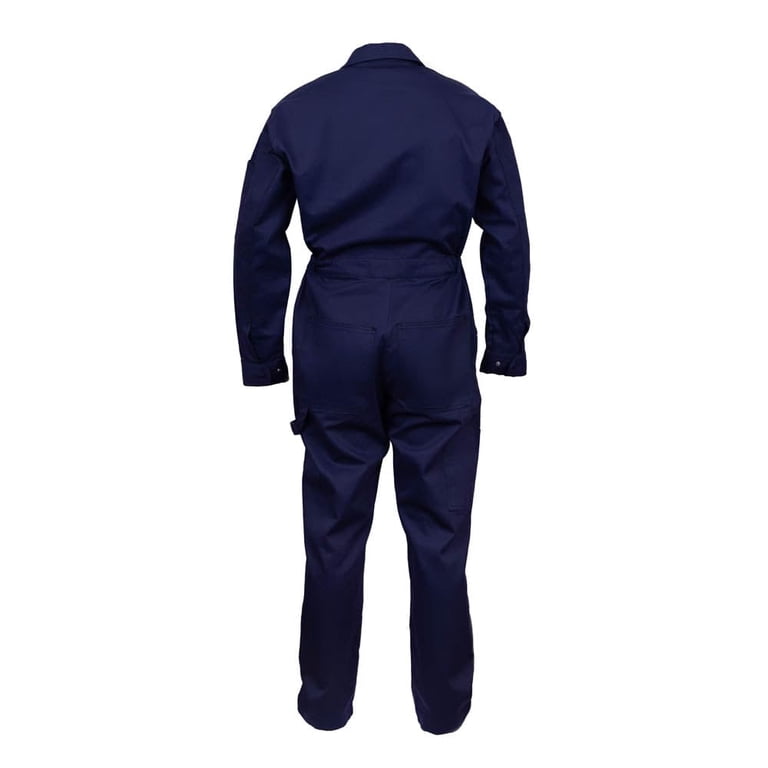 Flame Retardant FR Coverall - 88% C / 12% Nylon, X-Large, Navy