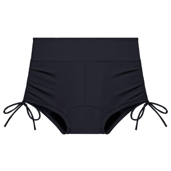 Women Pants for Swimming, Black Menstrual Bottoms, Leakproof Swimwear for Women Teens Girls