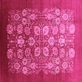 thumbnail image 1 of Ahgly Company Indoor Square Oriental Pink Industrial Area Rugs, 4' Square, 1 of 4