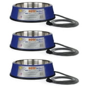 Farm Innovators Heated Pet Bowl with Stainless Steel Insert (3 Pack)