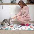 thumbnail image 3 of Pioneer Flower Floral Print Pattern Kitchen Rugs Sets Of 2, Anti Fatigue Non Slip Washable Floor Mats for Kitchen Sink Laundry, 17X30 Inch + 17X47 Inch, 3 of 6