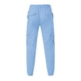 thumbnail image 5 of KDFJPTH Mens Cargo Pants Cargo Pant With Stretch Solid Light Blue M, 5 of 5