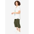 thumbnail image 3 of Woman Within Plus Size Two-Piece V-Neck Tunic & Capri Set, 3 of 6
