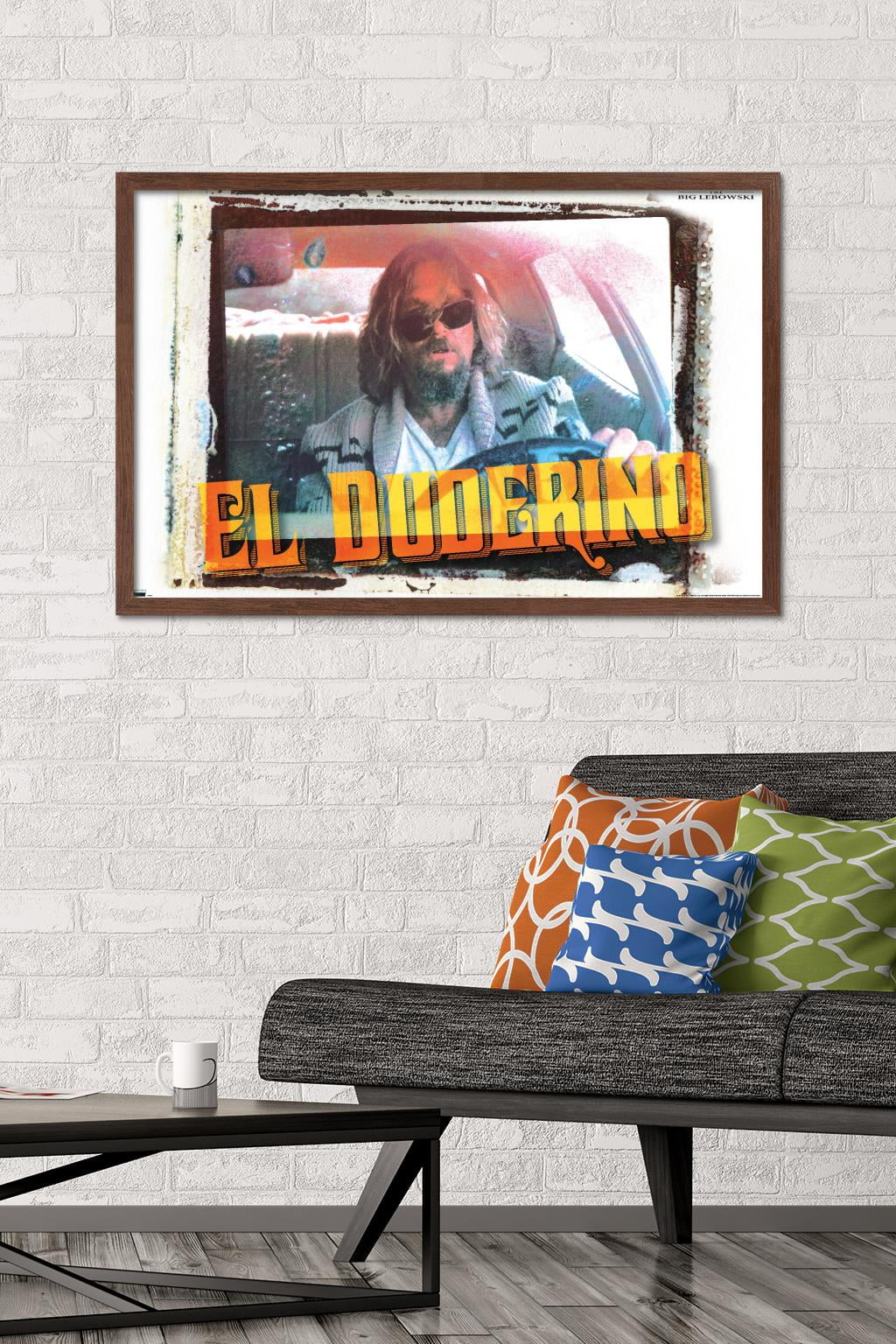 The Big Lebowski - El Duderino Wall Poster, 22.375" x 34", Framed