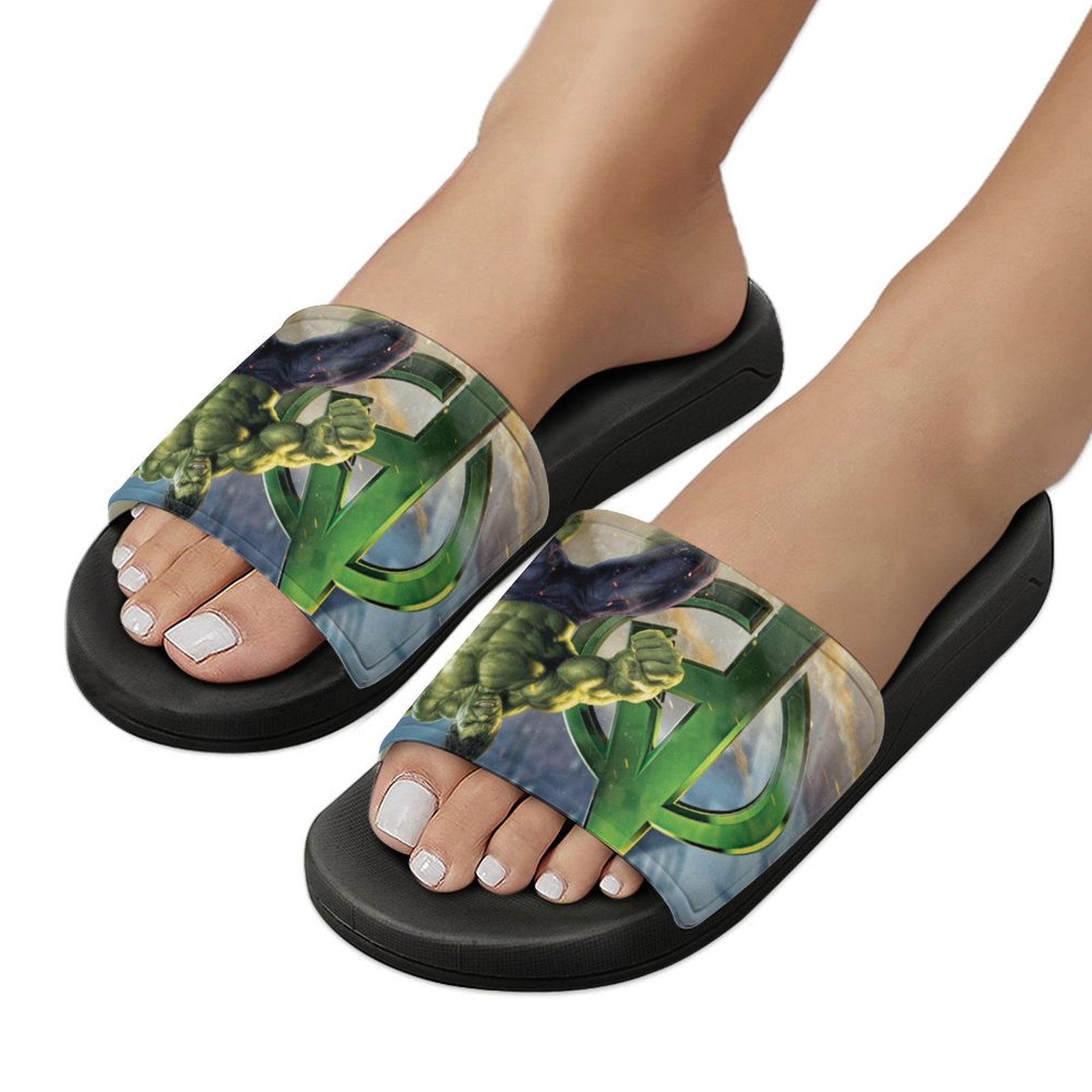 Hulk flip flops sale