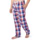 thumbnail image 5 of Pantalón de pijama IZOD holgado de popelina estampada con cordón para hombre, cuadro rojo/azul, 5 of 5