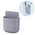 thumbnail image 3 of pitrice 1PC Wall Mounted Storage Box Remote Control Storage Organizer Case For Air Conditioner TV Mobile Phone Plug Holder Stand Rack A gray 1Set, 3 of 6