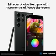SAMSUNG Galaxy S23 Ultra Cell Phone، Factory Unlocked Android Smartphone، 256GB، 200MP Camera، Night Mode، Long Battery Life، S Pen، US Version، 2023، Phantom Black