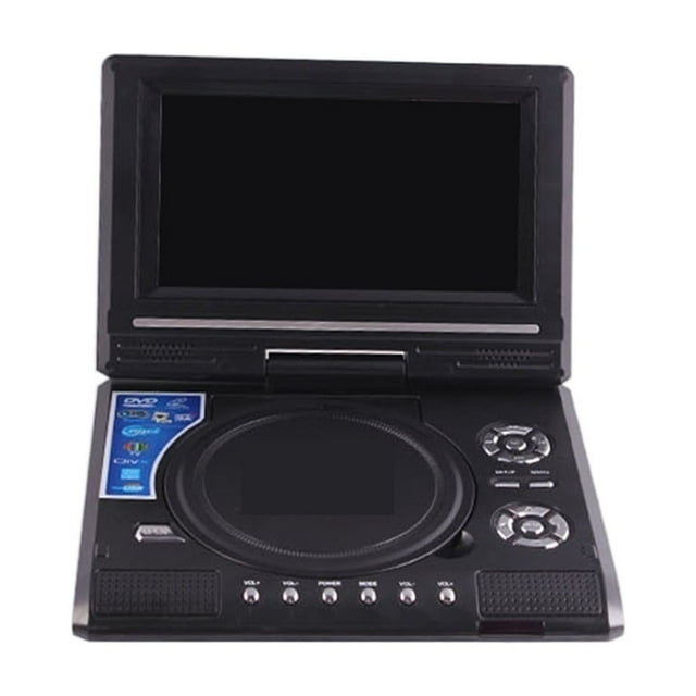 DVD Player 7.8 Inch Desktop CD 270 Degree Rotation Screen With Remote Control Portable Travel Home Cinema Video ,Convenient Memory Playback