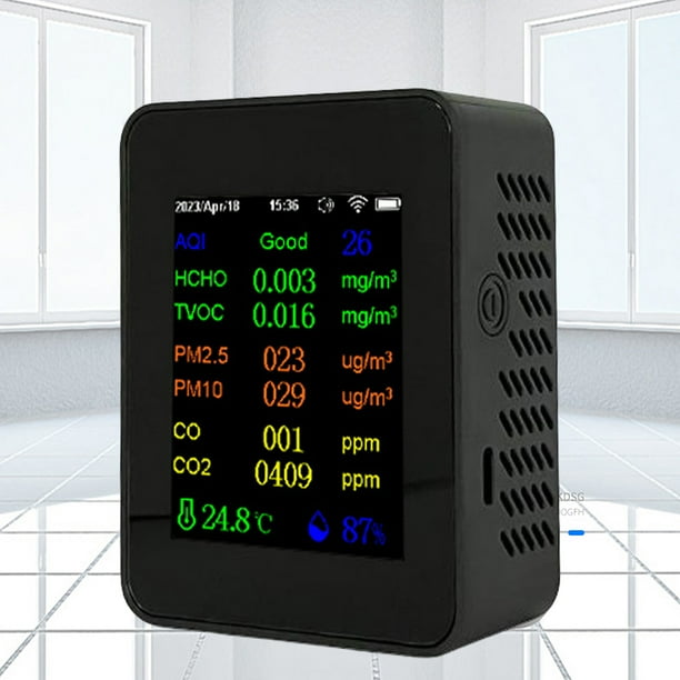 Monitor De Calidad Del Aire 12 en 1 Monitor de calidad del aire Detector de CO2 WIFI Detector de dióxido de carbono para interiores