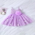 thumbnail image 2 of Bébé bébé Fille Tulle Robe Enfants Sans Manches Parti Tutu Prom Perle A-Ligne Princesse Robes, 2 of 9