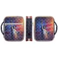 thumbnail image 2 of TSOVTHRID Bible Cover Church Bag for Christian, Bible Case with Zipper Closure, Quilted Protective Carrying Book Case for Girls Bibles Study Supplies, Statue of Liberty American Flag Print, 2 of 7
