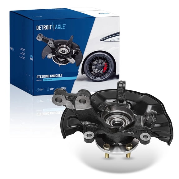 Detroit Axle - Front Right Steering Knuckle for 2009-2018 Toyota Corolla, 2009-2014 Matrix, Passenger Side Steering Knuckle & Wheel Bearing Hub Assembly 2010 2011 2012 2013