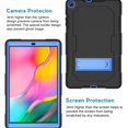 thumbnail image 2 of Galaxy Tab A 10.1 2019 Case (SM-T510/T515), Dteck Heavy Duty Shockproof Rugged Case High Impact Full Body Protective Case For Samsung Galaxy Tab A 10.1 2019 Release, Black/Blue, 2 of 6