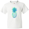 thumbnail image 3 of Inktastic Blue and Green Pineapple Youth T-Shirt, 3 of 5
