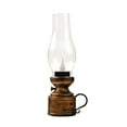 thumbnail image 3 of opvise Electronic Candle Light Creative Nostalgia Waterdrop Wick Warm Light 80s Retro Style Electronic Kerosene Lamp Red Bronze, 3 of 7