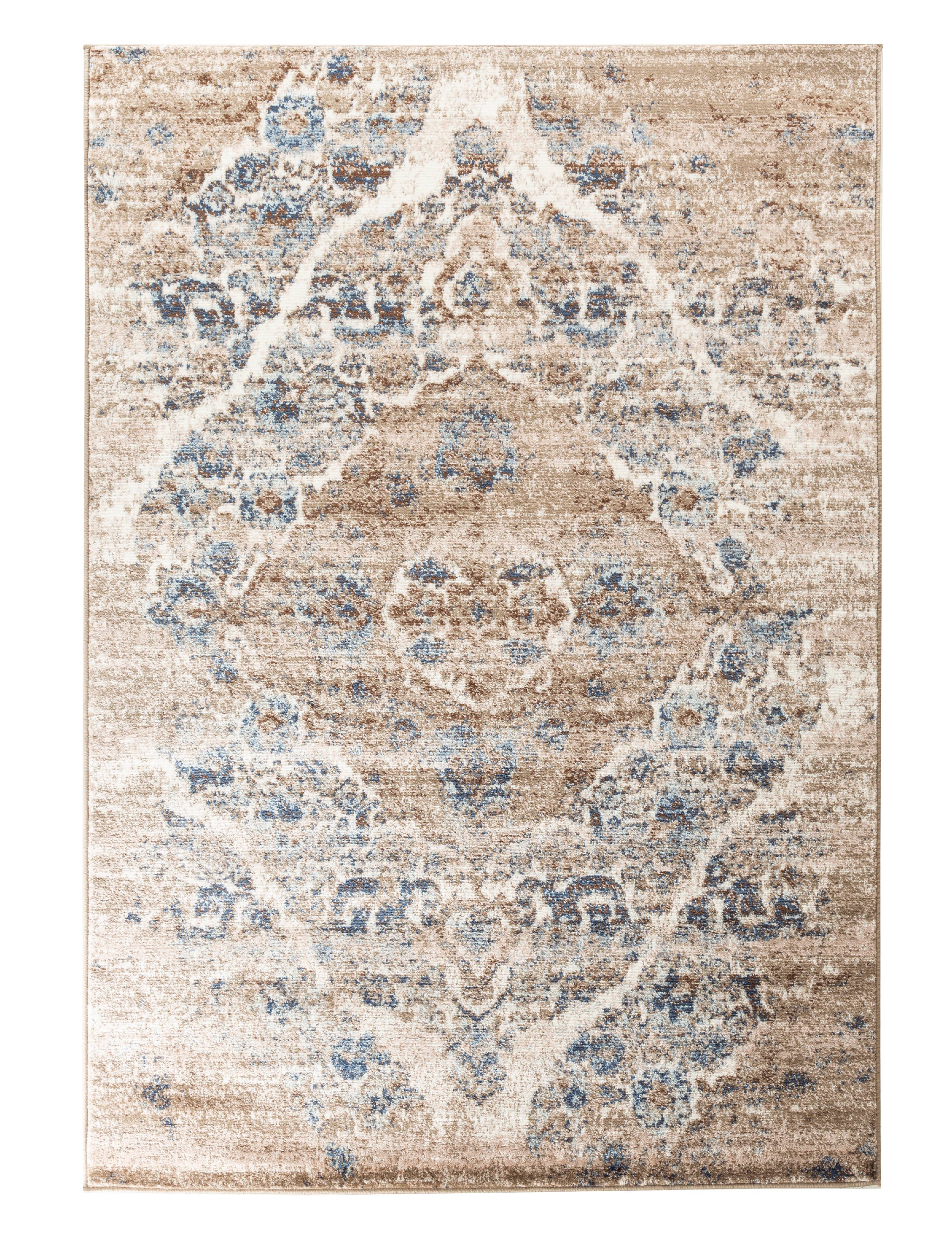 Romance Collection RugsBrown Multi Colored Distressed Washed Oriental