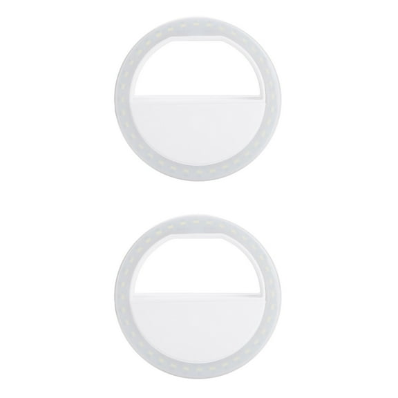unbranded 2pcs Selfie Phone Camera Photography Ring Light For Phone (White)