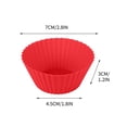 thumbnail image 5 of COM1950s Silicone Muffin Pan/Cups-Silicone Molds,3 in Jumbo Silicone Baking Cups Reusable Cupcake Liners Nonstick Large Cake Cups Set Stand Alone Cupcake Holder,10 Pack Auto Cup Holder Liner, 5 of 7