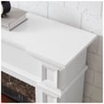 thumbnail image 3 of White Fireplace Mantel Shelf - 45.6"W Compact MDF Fireplace Surround, Modern Indoor Mantel for 23" Fireplace (Fireplace NOT Included), 3 of 5