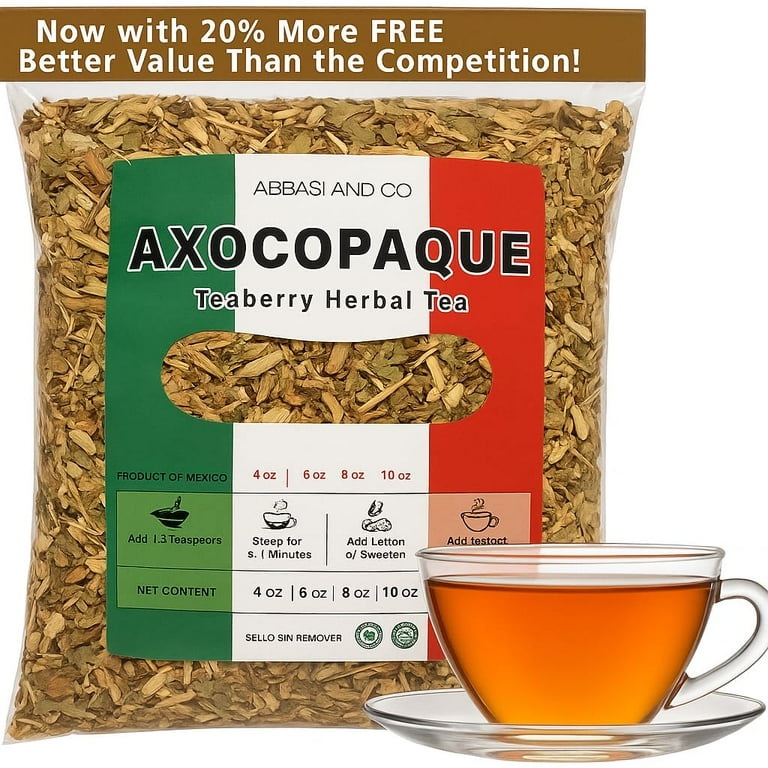 Axocopaque Tea Tearberry Herbal Tea, 5oz Loose Leaf Imported From