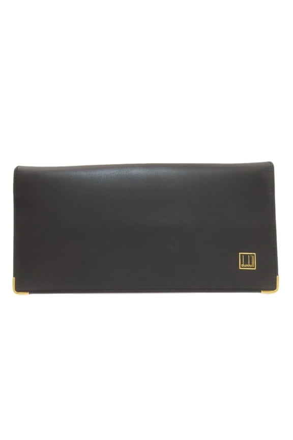 Pre-Owned Dunhill Logo Leather Long Wallet for Men