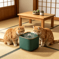 thumbnail image 5 of CCOCC 2026 New Cat Water Fountain, Wireless Pet Fountain Battery Operated, Automatic Dog Water Dispenser with Quiet Pump Inside Stainless Steel Tray, Easy Clean, Bpa-Free, 5 of 7