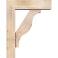 thumbnail image 3 of Ekena Millwork 7 1/2"W x 28"D x 36"H Funston Block Smooth Bracket w/ Offset Brace, Douglas Fir, 3 of 25