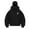 A00-Black, variant on Unisex Balaclava Hoodies Zip up Hoodie Double Layer Hooded Hip Hop Outerwear Jacket Built-In Eye Mask Oversized Womens Sweatshirts, XL, White