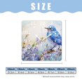 thumbnail image 2 of 14 Inch Wall Clock Battery Operated Square Clock for Office, Kitchen, Outdoor, Living Room,Watercolor Bird Cornflower Flower Nature Floral Pattern Design, 2 of 4