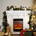 thumbnail image 2 of Shoreew Christmas Fake Snow Blanket Icicle Artificial Snow Fireplace Blanket Roll Fluffy Fake Snow Mantel Cover for Winter Village Fireplace Decoration, 2 of 6
