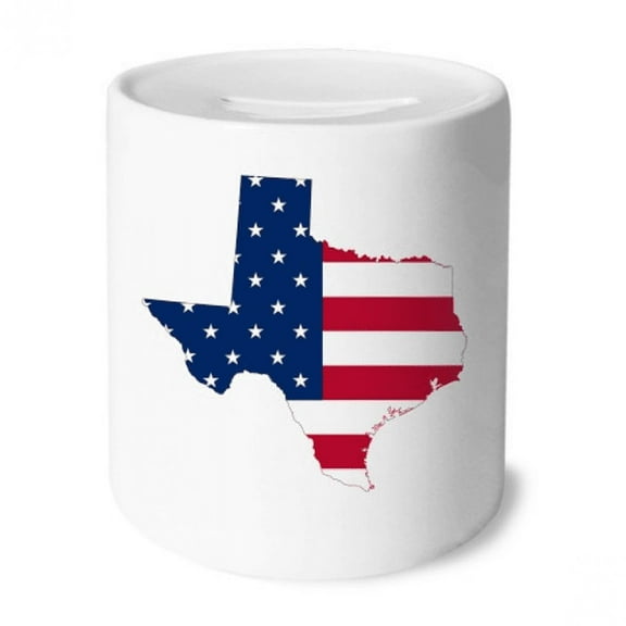 Texas Money Box Cerac Coin Case Piggy Bank